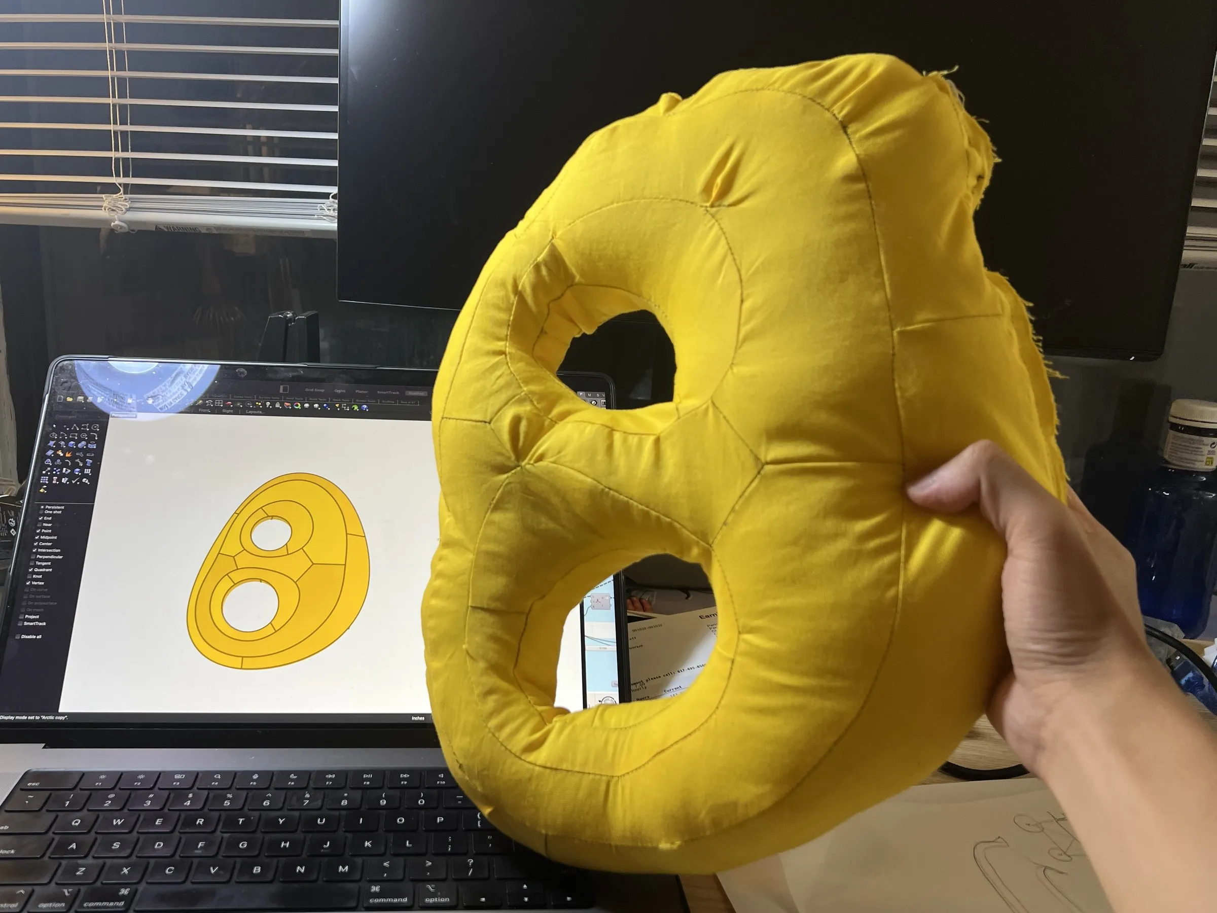 bad sewing execution --- but demonstrated the idea!